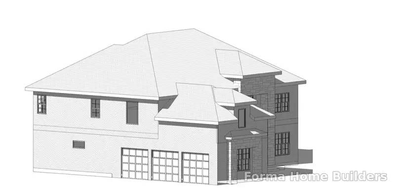 The Hemlock front elevation, a two-story new home by Forma Home Builders